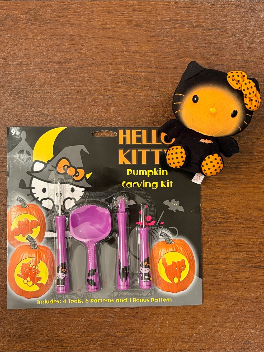 Hello Kitty  Pumpkin Carving Kit and Ty Plush